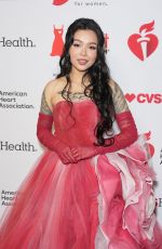 BELLA POARCH at American Heart Association Go Red For Women Red Dress Collection Concert in New York City 01/29/2026