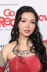 BELLA POARCH at American Heart Association Go Red For Women Red Dress Collection Concert in New York City 01/29/2026