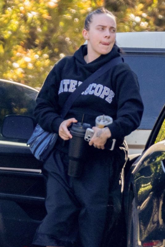 BILLIE EILISH Visiting Her Brother Finneas in Los Feliz 01/15/2026