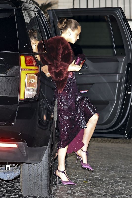 CARA DELEVINGNE Arrives at Chateau Marmont After Wuthering Heights Premiere in Los Angeles 01/28/2026