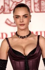CARA DELEVINGNE at World Premiere of Wuthering Heights at TCL Chinese Theatre in Hollywood 01/28/2026