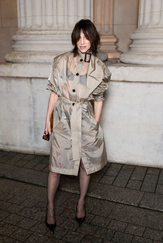 CHARLOTTE GAINSBOURG at Saint Laurent Menswear F/W 26-27 Show at Paris Fashion Week 01/27/2026