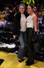 CHASE SUI WONDERS and RACHEL SENNOTT at NBA Game Between L.A. Lakers and Toronto Raptors in Los Angeles 01/18/2026