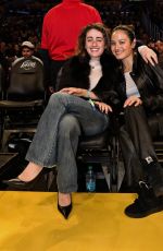 CHASE SUI WONDERS and RACHEL SENNOTT at NBA Game Between L.A. Lakers and Toronto Raptors in Los Angeles 01/18/2026