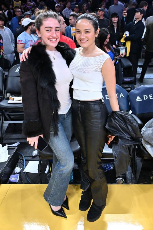CHASE SUI WONDERS and RACHEL SENNOTT at NBA Game Between L.A. Lakers and Toronto Raptors in Los Angeles 01/18/2026