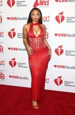 CHLOE BAILEY at American Heart Association Go Red For Women Red Dress Collection Concert in New York City 01/29/2026
