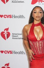 CHLOE BAILEY at American Heart Association Go Red For Women Red Dress Collection Concert in New York City 01/29/2026