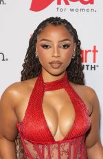 CHLOE BAILEY at American Heart Association Go Red For Women Red Dress Collection Concert in New York City 01/29/2026