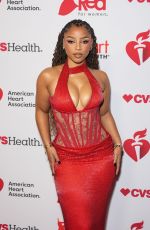CHLOE BAILEY at American Heart Association Go Red For Women Red Dress Collection Concert in New York City 01/29/2026