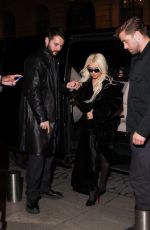 CHRISTINA AGUILERA and Matthew Rutler Night Out in Paris 01/22/2026