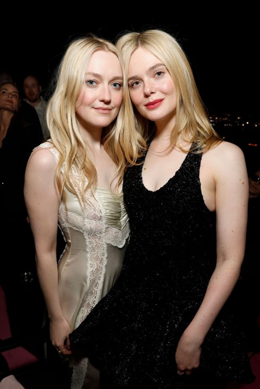 DAKOTA and ELLE FANNING at W Magazine