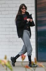 DAKOTA JOHNSON Arrives at Tracy Anderson Gym in Studio 01/07/2026