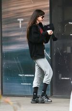 DAKOTA JOHNSON Arrives at Tracy Anderson Gym in Studio 01/07/2026