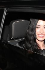 DEMI LOVATO Arrives at Charli XCX