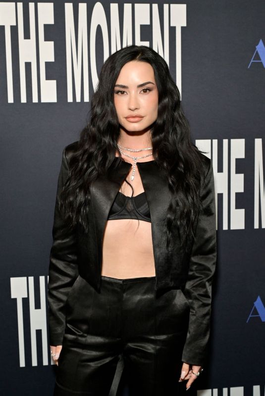 DEMI LOVATO at The Moment Premiere at Fine Arts Theatre in Beverly Hills 01/29/2026