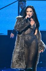 DEMI LOVATO Performs at Dick Clark
