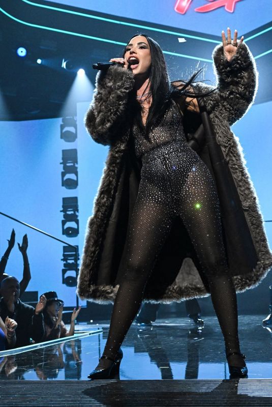 DEMI LOVATO Performs at Dick Clark’s New Year’s Rockin’ Eve with Ryan Seacrest 2026 in New York 12/31/2025