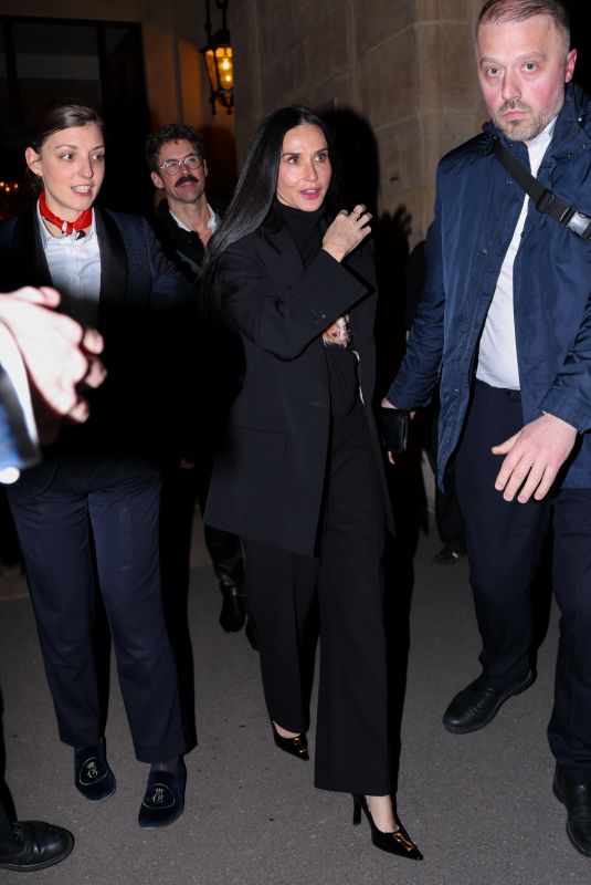 DEMI MOORE Out at Paris Fashion Week 01/26/2026