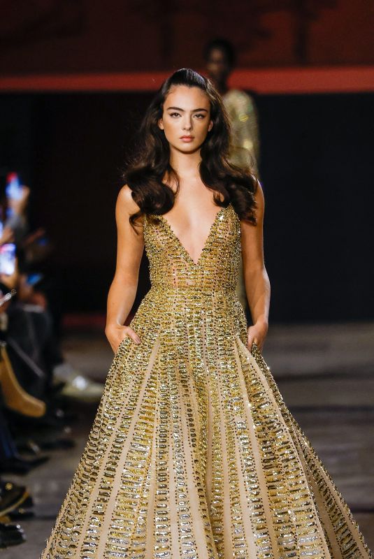 DEVA CASSEL at Elie Saab Haute Couture Week Spring/Summer 2026 Show at Paris Fashion Week 01/28/2026