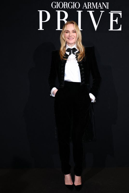 DIANE KRUGER at Giorgio Armani Prive Haute Couture Week Spring/Summer 2026 Show at Paris Fashion Week 01/27/2026