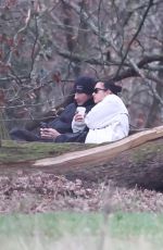 DUA LIPA and Callum Turner Out for a Dog Walk in London 01/04/2026