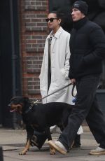DUA LIPA and Callum Turner Out for a Dog Walk in London 01/04/2026