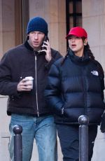 DUA LIPA and Callum Turner Out for a Walk in Paris 01/24/2026