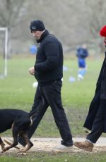 DUA LIPA and Callum Turner Out for Dog Walk at Hyde Park in London 12/30/2025