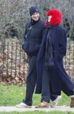 DUA LIPA and Callum Turner Out for Dog Walk at Hyde Park in London 12/30/2025