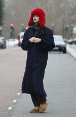 DUA LIPA and Callum Turner Out for Dog Walk at Hyde Park in London 12/30/2025