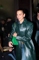 DUA LIPA Night Out with Callum Turner and Her Younger Brother in Paris 01/29/2026