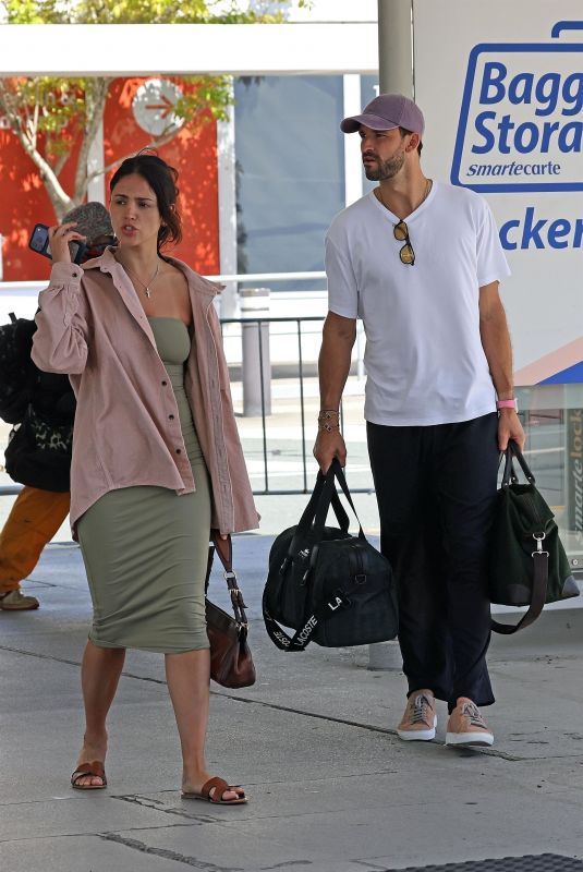 EIZA GONZALEZ and Grigor Dimitrov Arrives at Brisbane Airport Ahead of Brisbane International 01/01/2026