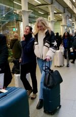 ELIZABETH DEBICKI Arrives Back in UK on Eurostar After a Trip to Paris Fashion Week 01/28/2026