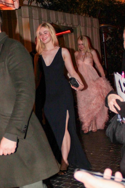 ELLE and DAKOTA FANNING at Golden Globes Afterparty at Chateau Marmont in Los Angeles 01/11/2026