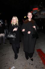 ELLE and DAKOTA FANNING Night Out at Chateau Marmont inLos Angeles 01/21/2026