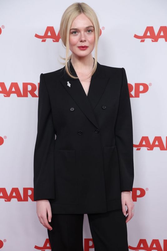 ELLE FANNING at 2026 Annual Movies for Grownups Awards with AARP in Beverly Hills 01/10/2026
