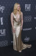 ELLE FANNING at 31st Annual Critics Choice Awards in Santa Monica 01/04/2026