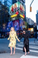 EMILIA CLARKE and HALEY LU RICHARDSON Visit a Ponies Billboard at Times Square in New York City 01/15/2026