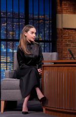 EMILIA CLARKE at Late Night with Seth Meyers 01/12/2026