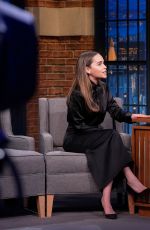 EMILIA CLARKE at Late Night with Seth Meyers 01/12/2026