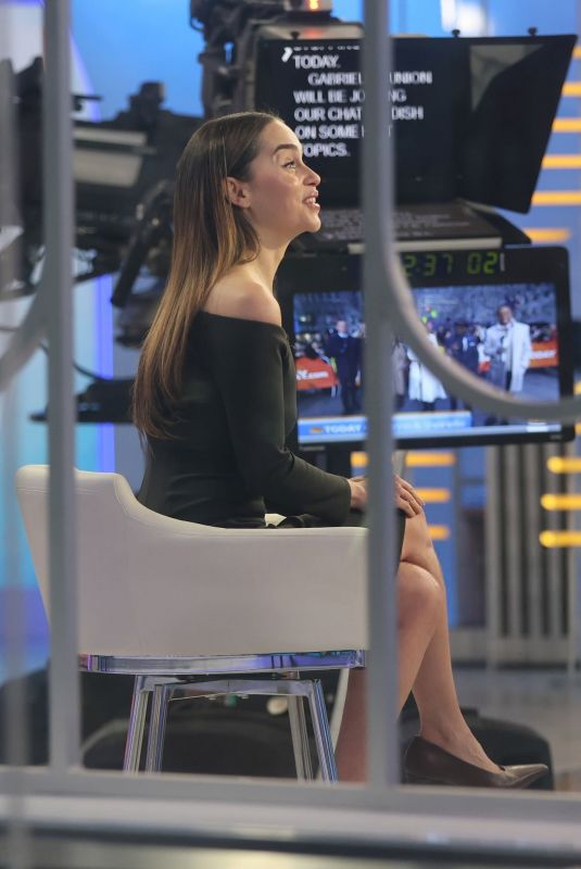 EMILIA CLARKE at Today Show in New York City 01/14/2026