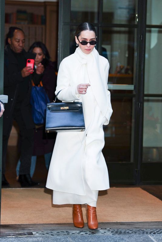 EMILIA CLARKE Out and About in SoHo in New York City 01/13/2026