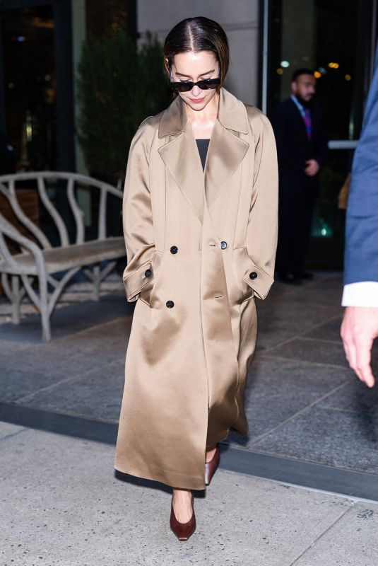 EMILIA CLARKE Out and About in SoHo in New York City 01/14/2026