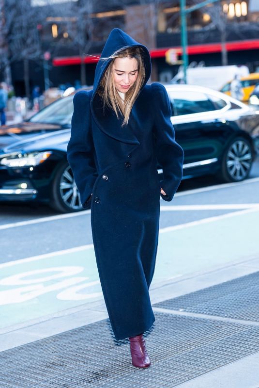 EMILIA CLARKE Out in Midtown in New York City 01/15/2026