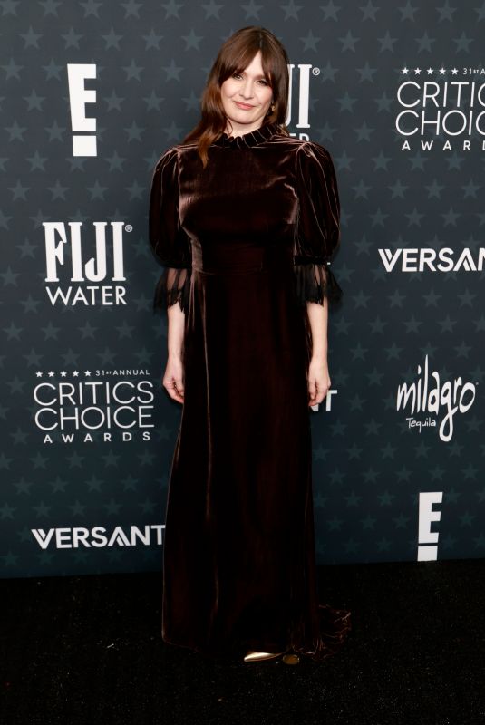 EMILY MORTIMER at 31st Annual Critics Choice Awards in Santa Monica 01/04/2026