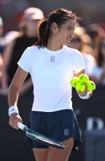 EMMA RADUCANU at a Practice Session at 2026 Australian Open in Melbourne 01/20/2026