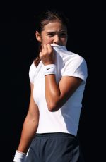 EMMA RADUCANU at a Practice Session at 2026 Australian Open in Melbourne 01/20/2026