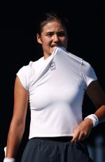 EMMA RADUCANU at a Practice Session at 2026 Australian Open in Melbourne 01/20/2026