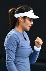 EMMA RADUCANU at First Round of Hobart International in Hobart 01/13/2026
