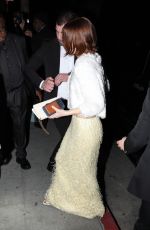 EMMA STONE Arrives at Chateau Marmont Hotel After Golden Globe Awards in Los Angeles 01/11/2026